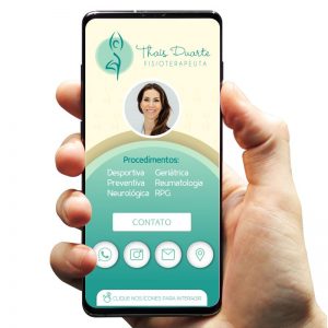 Cartão de Visita Digital para Fisioterapia