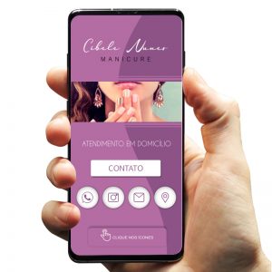 Cartão de Visita Digital para Manicure