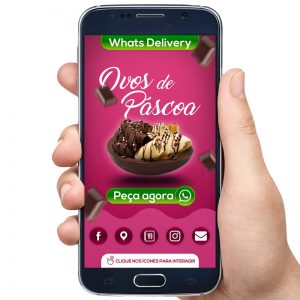 Cartão de Visita Digital Venda Chocolate