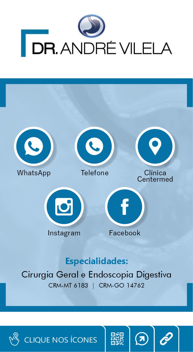 cartão de visita digital interativo Dr. André Vilela