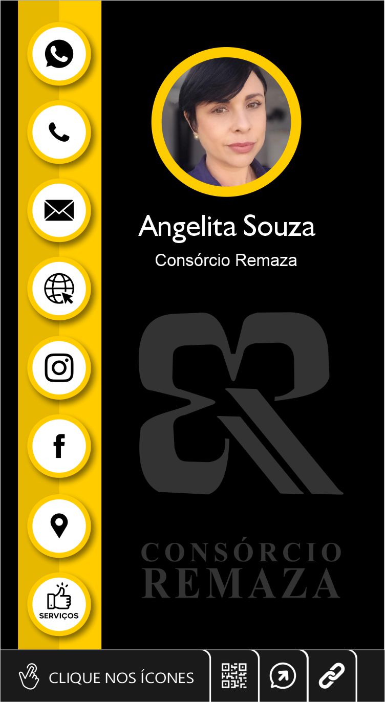 Cartão de Visita Digital Interativo Angelita Souza - Remaza