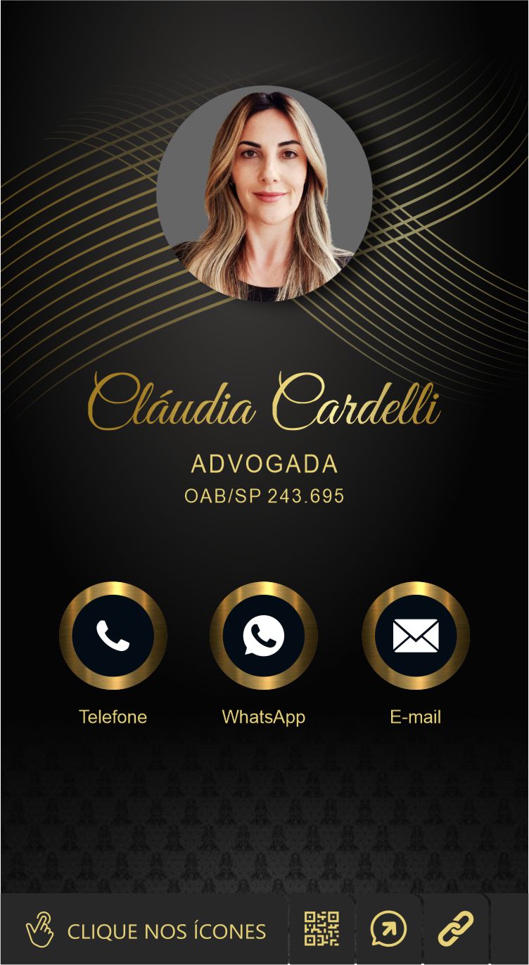 Cartão de Visita Digital Interativo Cláudia Cardelli