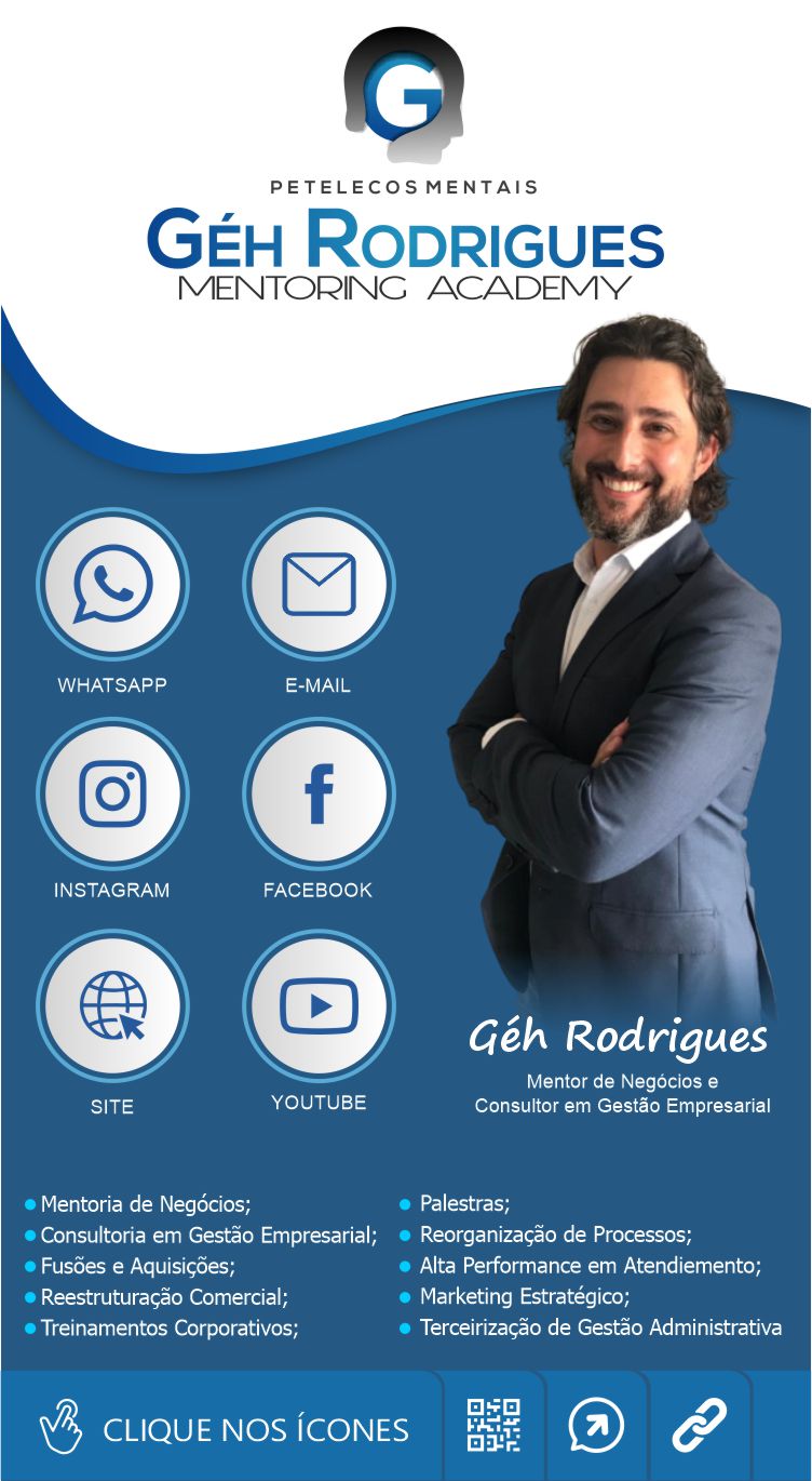 Cartão de Visita Digital Interativo Géh Rodrigues Mentoring Academy