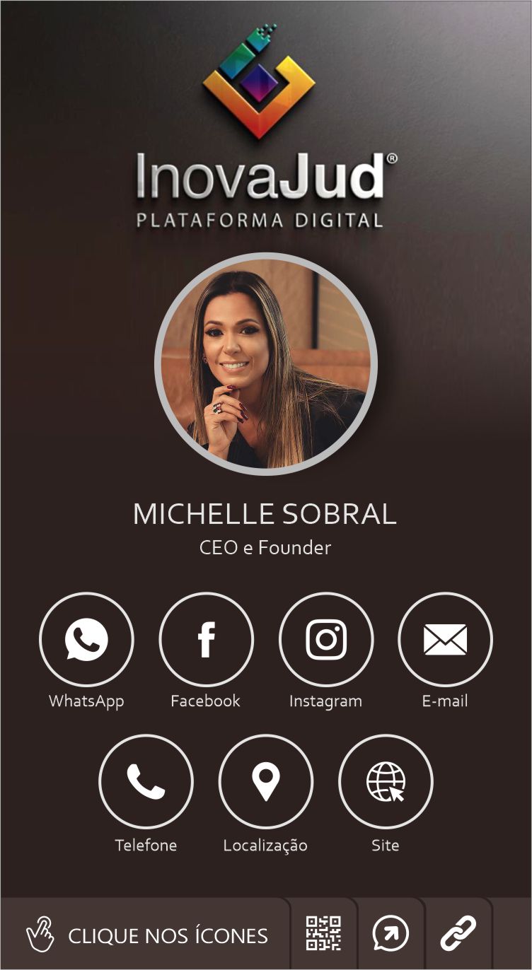 Cartão de Visita Digital Interativo InovaJud - Michelle Sobral