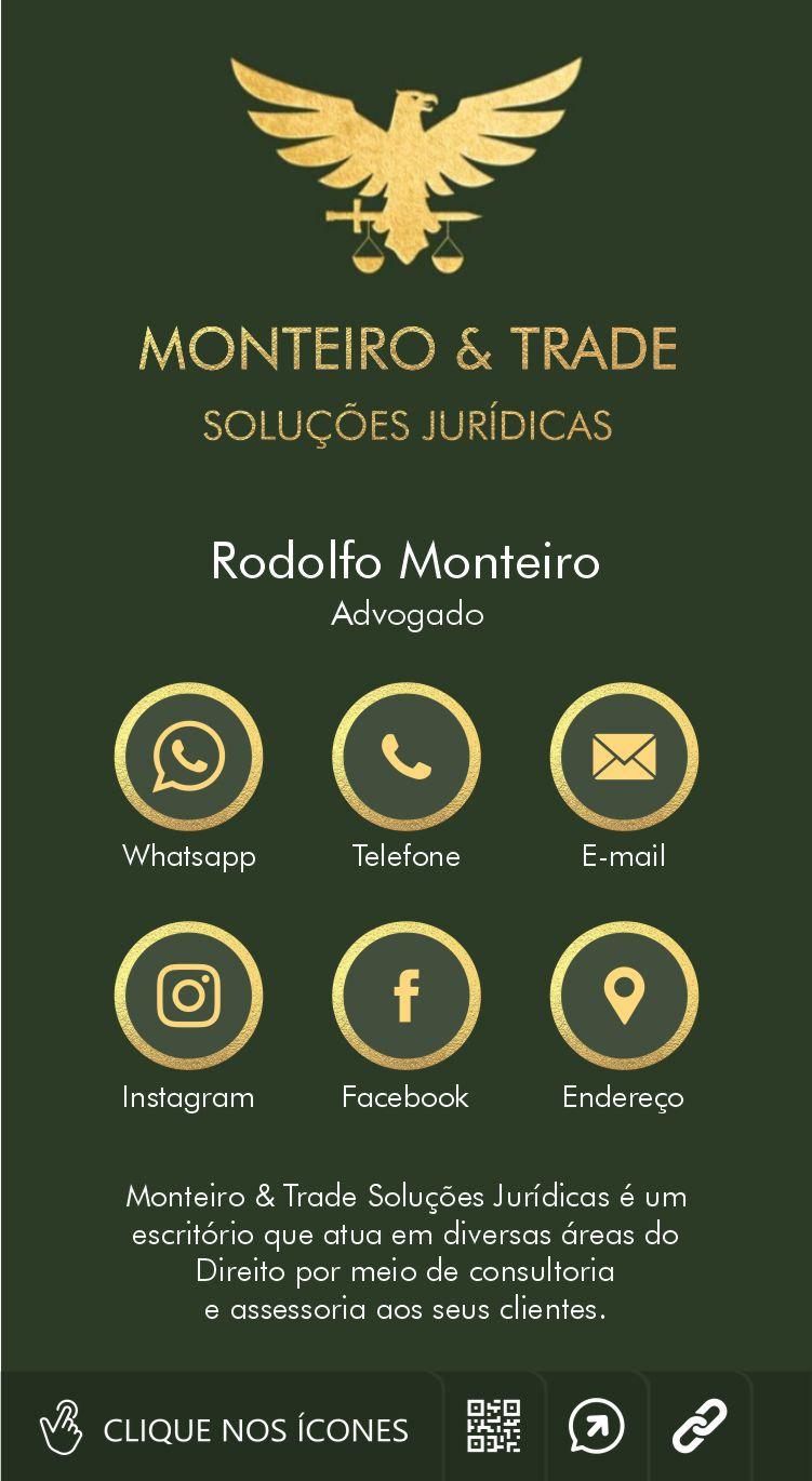Cartão de Visita Digital Interativo Monteiro & Trade - Rodolfo Monteiro