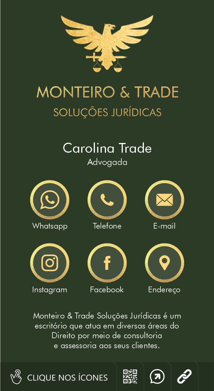 Cartão de Visita Digital Interativo Monteiro & Trade - Carolina Trade