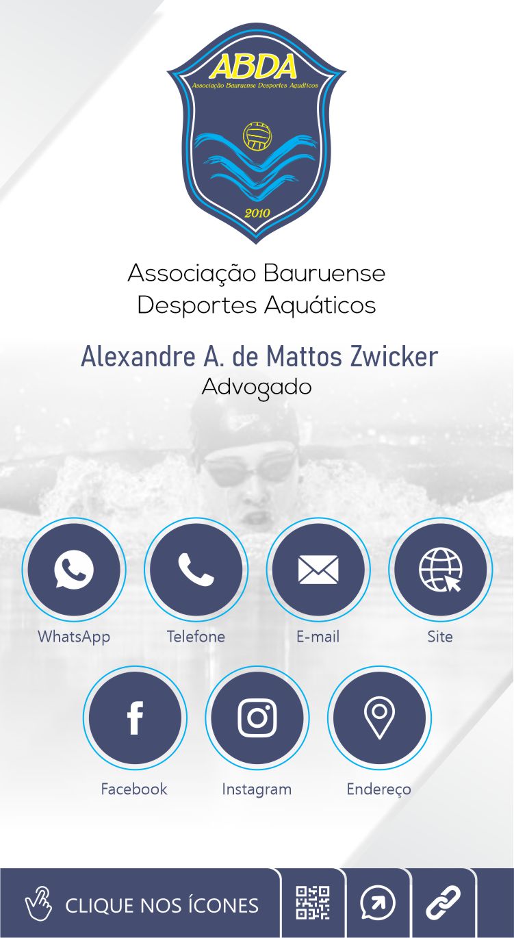 Cartão de Visita Digital ABDA - Associação Bauruense Desportes Aquáticos