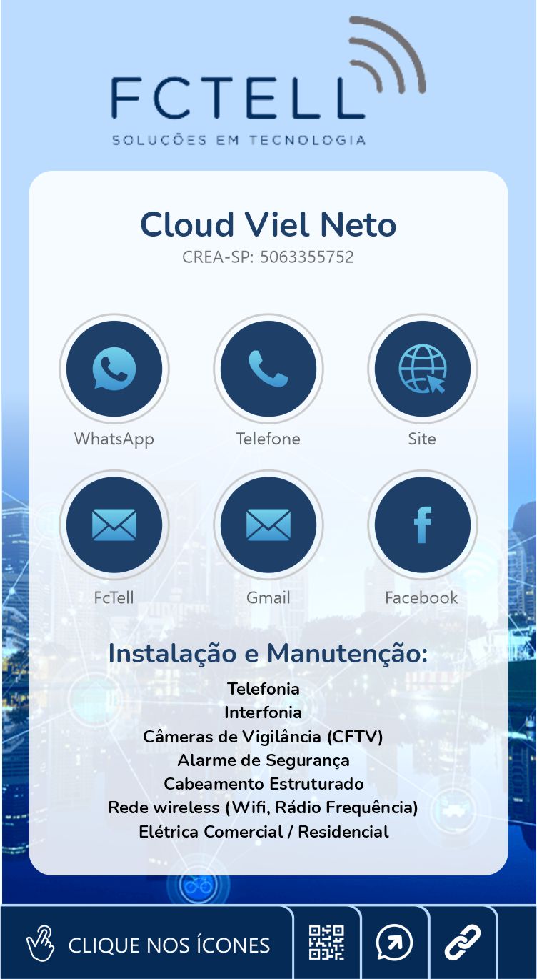 Cartão de Visita Digital Interativo Cloud Viel Neto