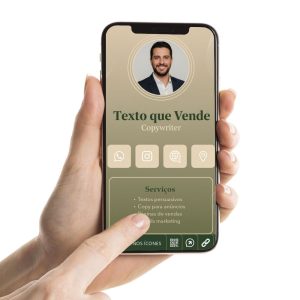 Cartão de Visita Digital para copywriter, Textos persuasivos, Copy para anúncios, Páginas de vendas, E-mails marketing
