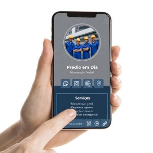 Cartão de Visita Digital para manutenção predial, Cartão Interativo para profissionais de Manutenção Predial