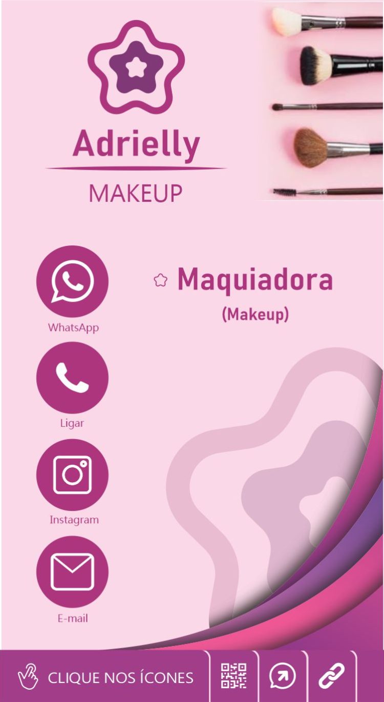 Cartão de visita digital Adrielly Makeup